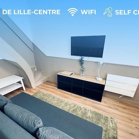 Nouveau! Centre Lille T3 Avec Wifi, Tv, Netflix Luaran gambar